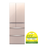 MITSUBISHI MR-WX60G-F-P 6 Doors Refrigerator(588L)(Energy Efficiency Class 3)